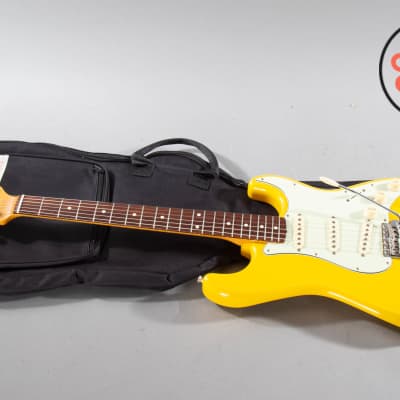1997 Fender Japan ’62 Vintage Reissue ST62-70TX Stratocaster Rebel Yellow Texas Special Pickups for sale
