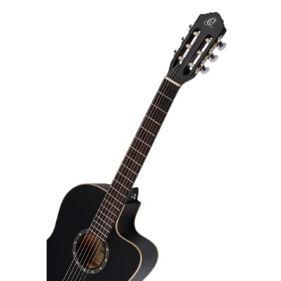 Ortega Family Series Thinline Acoustic-Electric Nylon Classical 6-String Guitar w/ Bag image 7