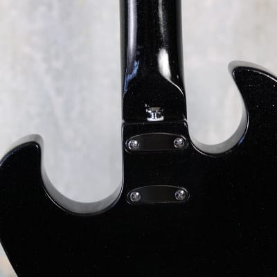 Silvertone 1449 Electric Guitar - Black Silver Flake image 7