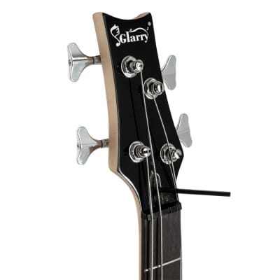 Glarry GIB Electric Bass Guitar Full Size 4 String 2020s - Black image 9
