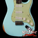 Fender Custom Shop 1962 Stratocaster Hand-Wound Pickups AAA Dark Rosewood Slab Board Relic Surf Green