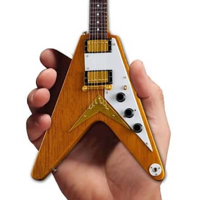 Axe Heaven Gibson Twin Pack Les Paul '57 Gold Top w/ Flying V Korina Mini Guitars image 2