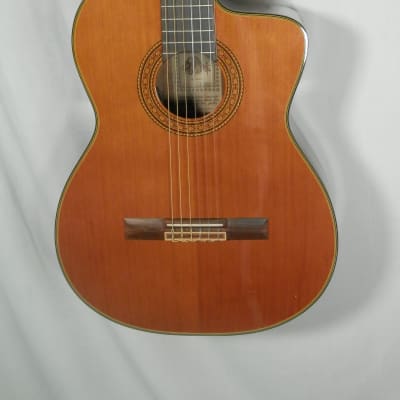 Takamine CD132SC Classical Cutaway Acoustic Electric Guitar with case used Made in Japan image 7