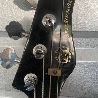 Hondo Deluxe Series 830 Bass 1980s  Black for sale