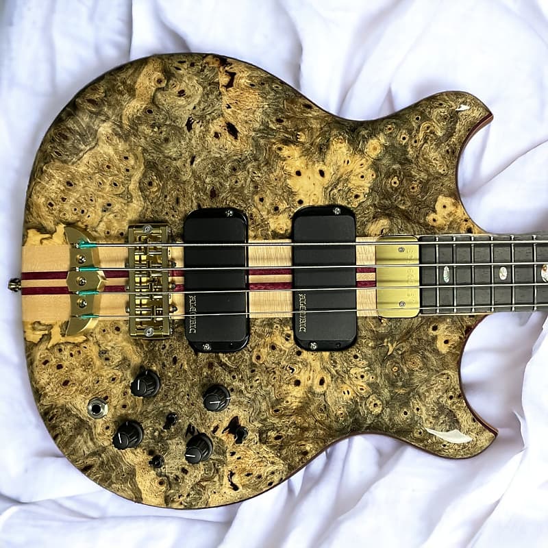 Alembic Stanley Clarke Signature Deluxe, Buckeye Burl with | Reverb UK