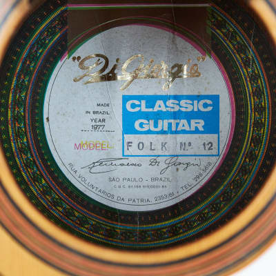 Di Giorgio Folk 12 12 String Hand Made in Brazile 1977 image 17