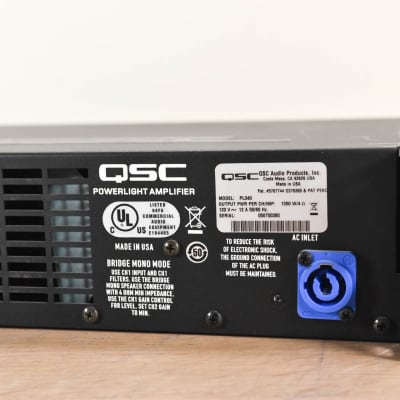 QSC PL340 Powerlight 3 Series Two-Channel Power Amplifier CG0004J image 6