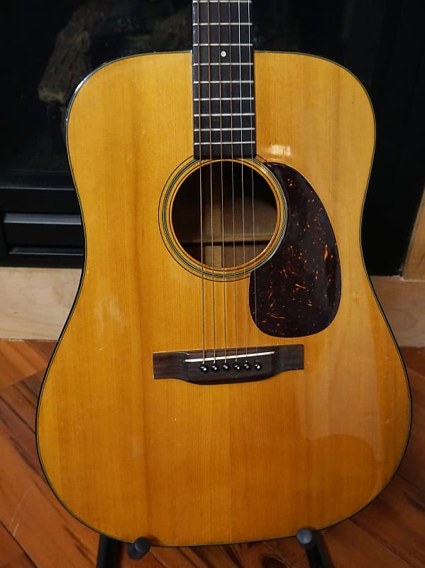 Martin D18 1951 Natural Acoustic Electric Pickups w/ Case Reverb