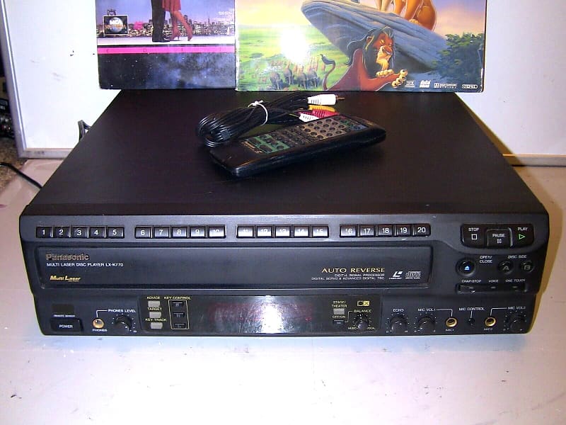 Panasonic LX-K770 Auto Reverse Laserdisc Multi Laser Disc LD Player w/  Remote