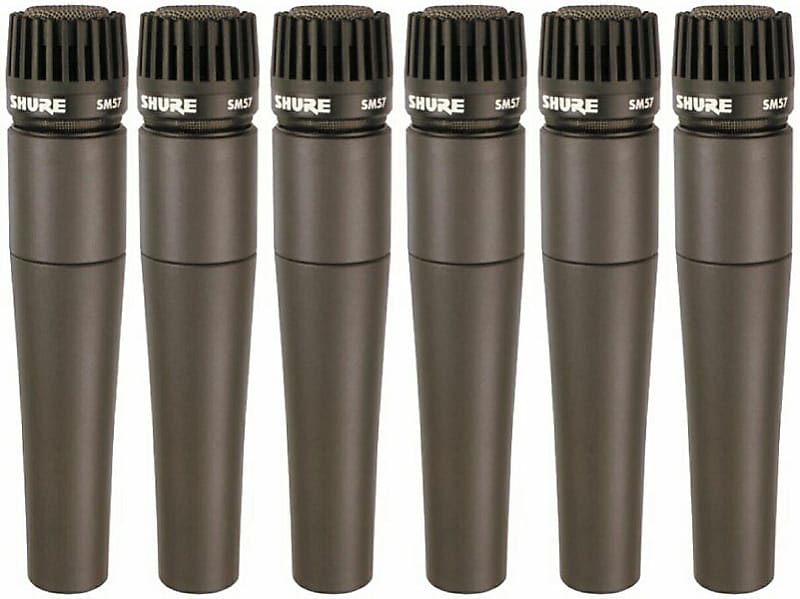 Shure SM57 Mic With Cables & Stand 4-Pack