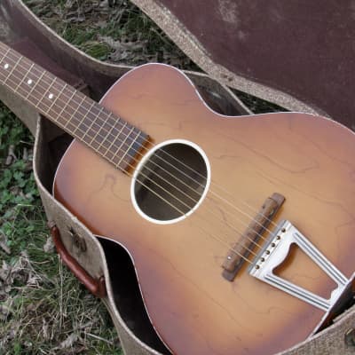 ~Near Mint~ 1955 Chris Adjustomatic Parlor Guitar w/ Original Case - Jackson Guldan Co - Harmony Kay image 4