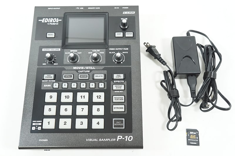 Edirol P-10 Visual Sampler Audio Video Sample Pad VJ DJ P10 Roland 