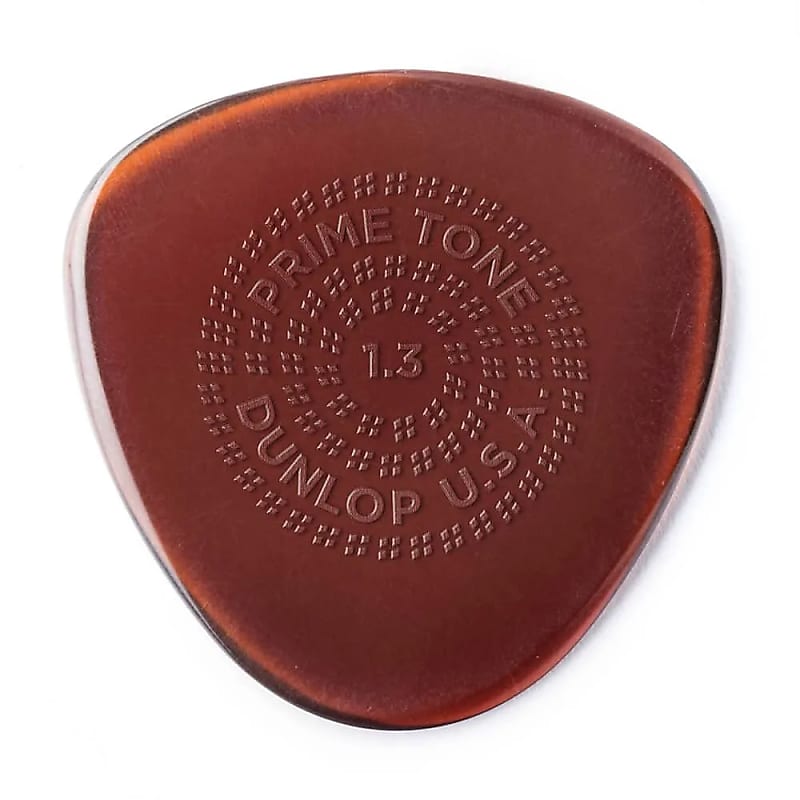 Dunlop 514R13 Primetone Semi-Round Grip 1.3mm Guitar Picks (12-Pack) image 1