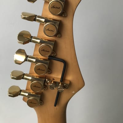 1993 Aria Pro II Strat Sunburst Maple top left handed image 14