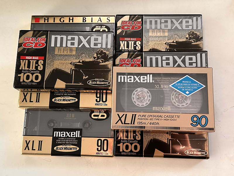 Maxell UD XL II C90 High Bias / Metal Cassette Tapes - VTG- Prerecorded Lot  Of 6