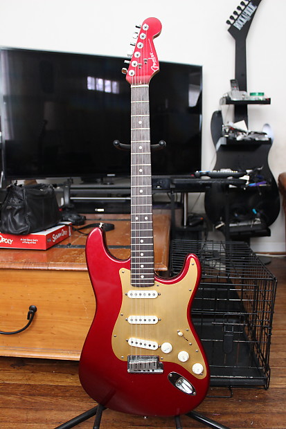 fender Mexico 95年製ストラト　キャンディレッド 1995 Fender Standard Series Stratocaster Candy Apple Red