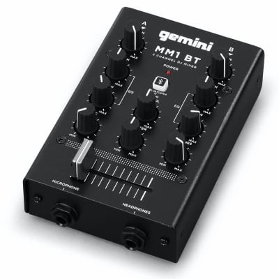 Gemini MM1BT 2-Channel Professional Analog DJ Mixer with Bluetooth image 1