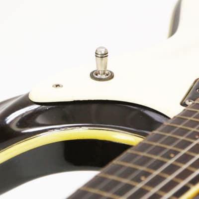 1963 Mosrite The Ventures Model MK I Vintage Electric Solidbody Guitar – RARE 100% Original Early ’63 Side Jack Set Neck Type 1 Vibramute w/ Binding & Orig. Hard Case (0148) image 17