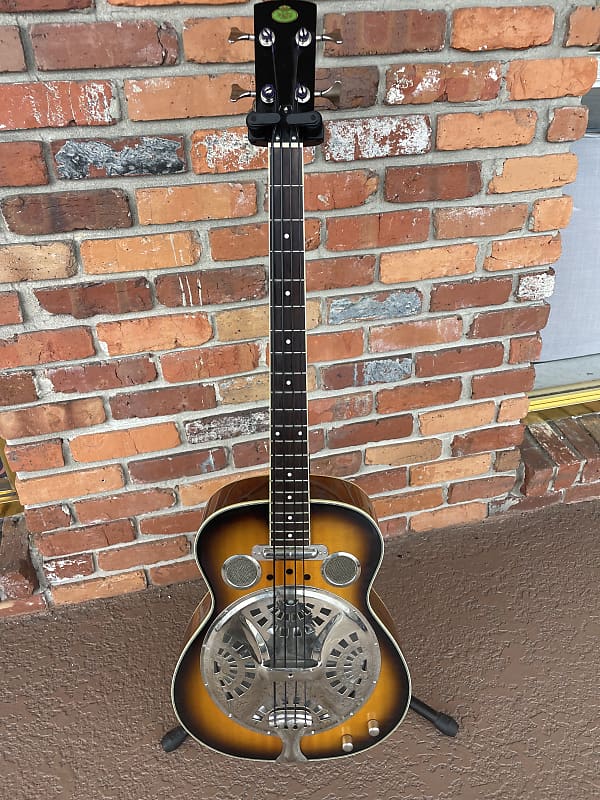 Regal Resonator 4 String Acoustic Electric Dobro Bass Guitar Reverb