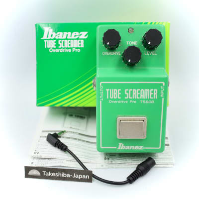 Ibanez TS808 Tube Screamer Overdrive Pro With Original Box Conversion Cable Made in Japan Guitar Effect Pedal 2203103 image 1