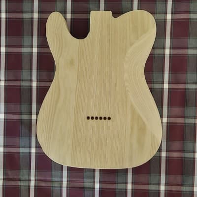 Woodtech Routing - 2 pc Catalpa - Arm & Belly Cut - Neck Humbucker Telecaster Body - Unfinished image 2