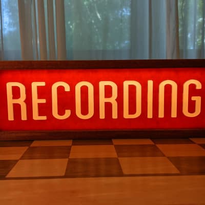 18" Studio Warning Sign - "Recording", Red bg image 6