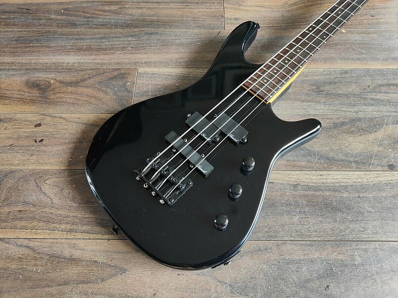 1980's Samick Korea SOB-PJ Short Scale Bass (Black) | Reverb