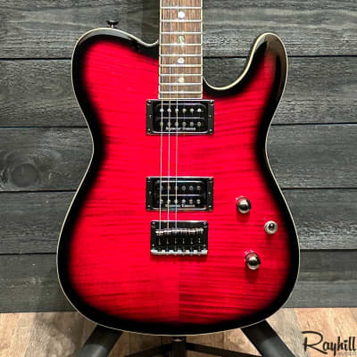 Fender Special Edition Custom Telecaster Red Burst Electric Guitar FMT for sale