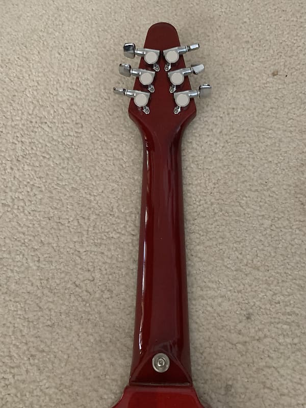 D'Mini by Phased Systems Flying V 80s Candy Apple Red