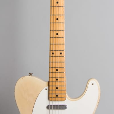 Fender Telecaster Solid Body Electric Guitar (1955), ser. #7792, original tweed hard shell case. image 8