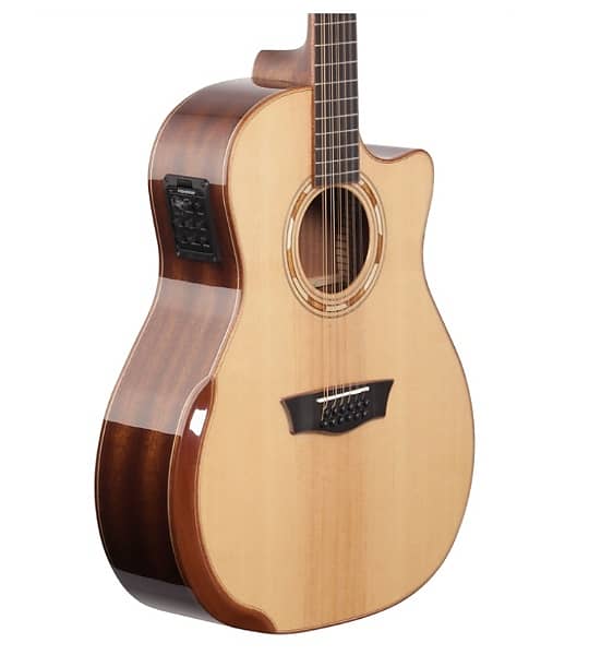 Washburn WCG15SCE12 Comfort Series Solid Spruce Top Mahogany 12-String Acoustic-Electric Guitar image 1