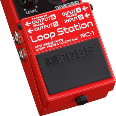 Boss RC-1 Loop Station Guitar Effect Pedal Bundle Red image 3