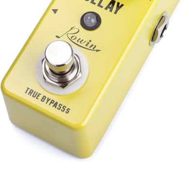 Rowin  Delay Pedal Yellow Guitar MINI Analog Guitar Effect Pedal True Bypass 2023 - YELLOW image 3