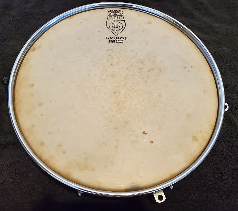 Flat Jacks by Ralph Kester 16" Marching Snare Drum Early 60's - Chrome finish image 1