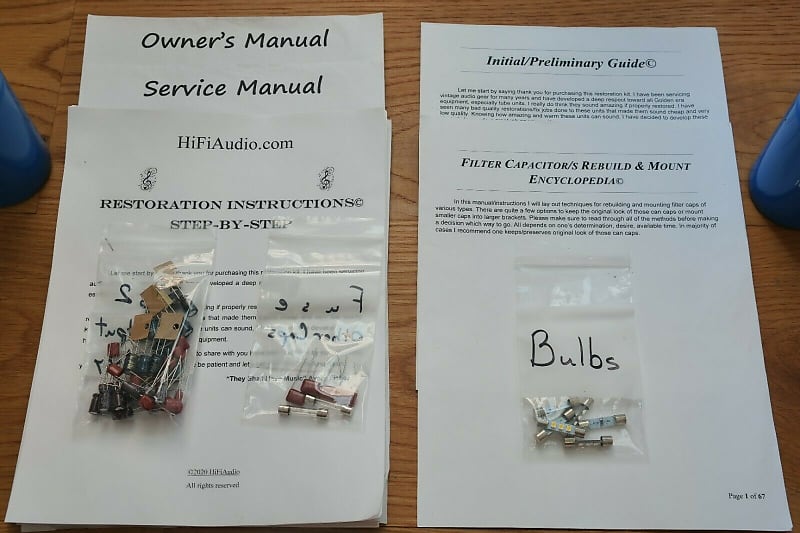 GAS Ampzilla II restoration kit filter capacitor repair rebuild fix  			