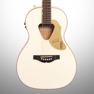 Gretsch G5021WPE Rancher Penguin Parlor Acoustic-Electric Guitar, White image 1