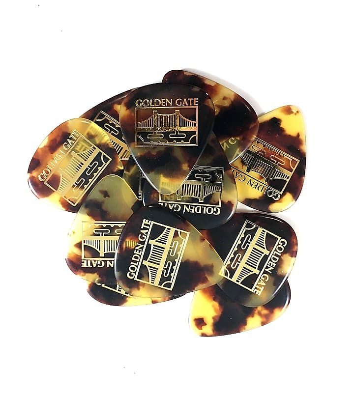 Golden Gate Guitar Picks 12 Pack Guitar Picks 351 Style Flat Reverb