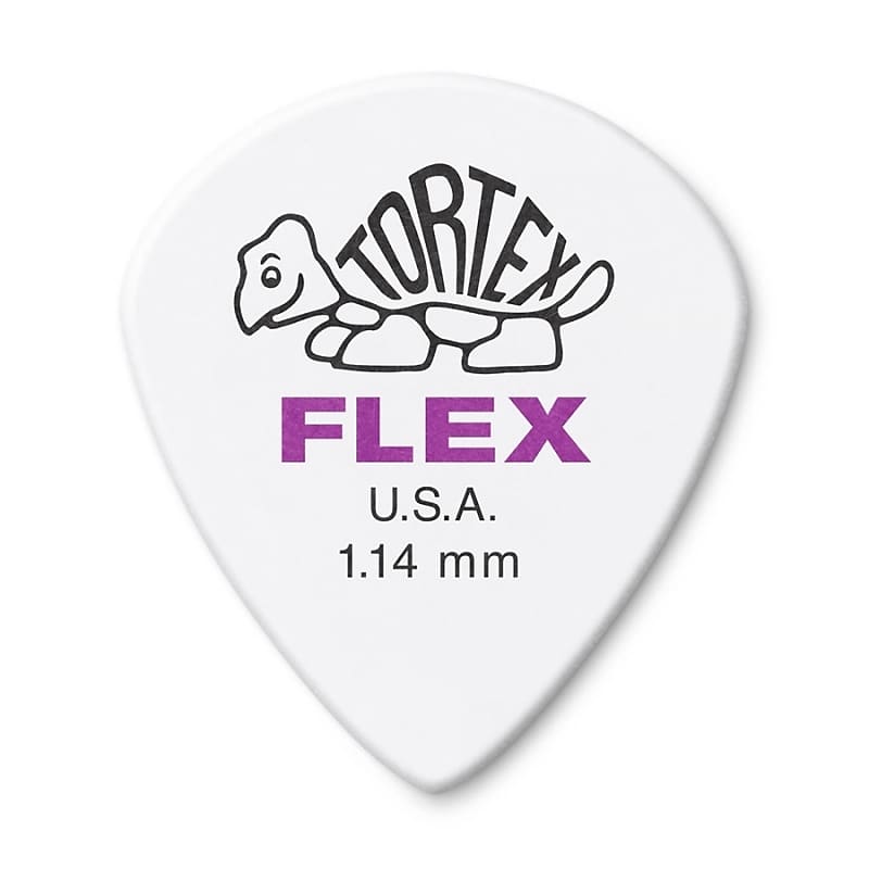 Dunlop 468P114 Tortex Flex Jazz III 1.14mm Guitar Picks (12-Pack) image 1