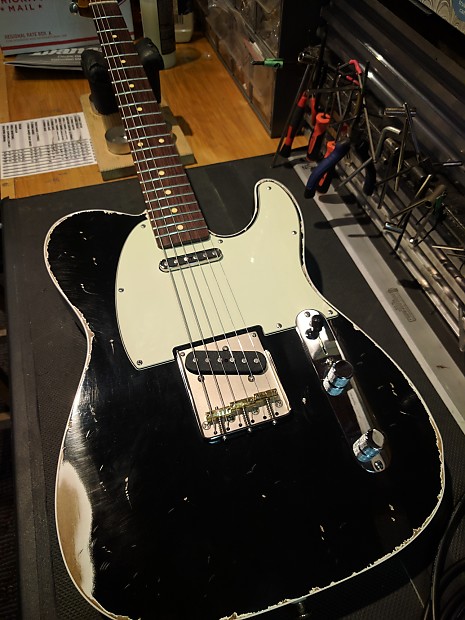 Black double bound shop telecaster