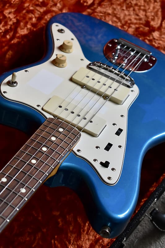 1997 Fender Japan O-Serial JM66 ’62 Reissue Jazzmaster Lake Placid Blue  w/Matching Headstock CIJ Offset