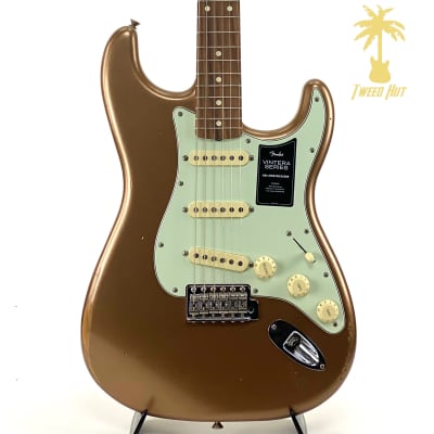 Fender Vintera Road Worn 60's Stratocaster – Firemist Gold | Reverb