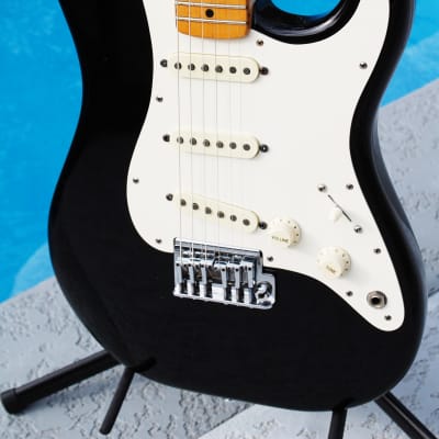 Fender Stratocaster 1984 Black Reverse Headstock Custom Shop Guitar from Migas Touch image 2