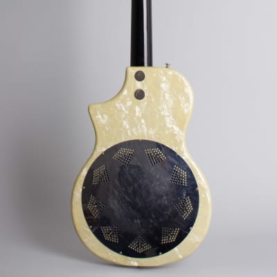 National  Reso-Phonic Resophonic Guitar (1960), ser. #T-42249, black gig bag case. image 2