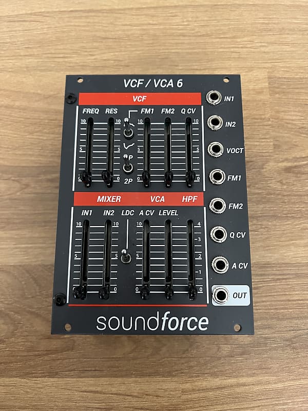 Soundforce VCF/VCA 6 Juno-Style Filter + VCA  2021 Black image 1