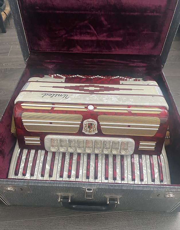 Vintage Marotta United Red/White Accordion Reverb