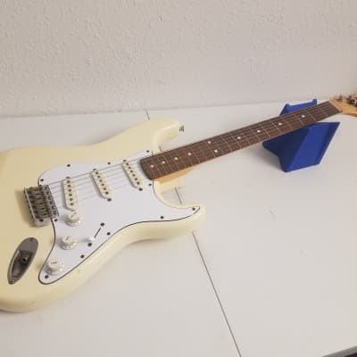 Squier Stratocaster Japan MIJ 1986 Vintage Olympic White 80s | Reverb