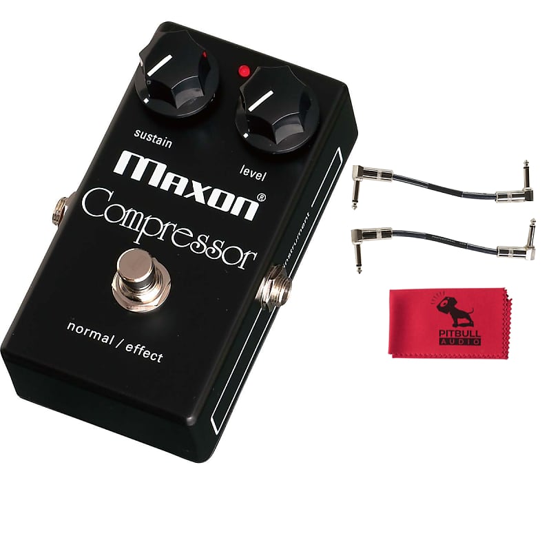 Maxon CP101 Compressor Pedal w/ Patch Cables & Cloth | Reverb