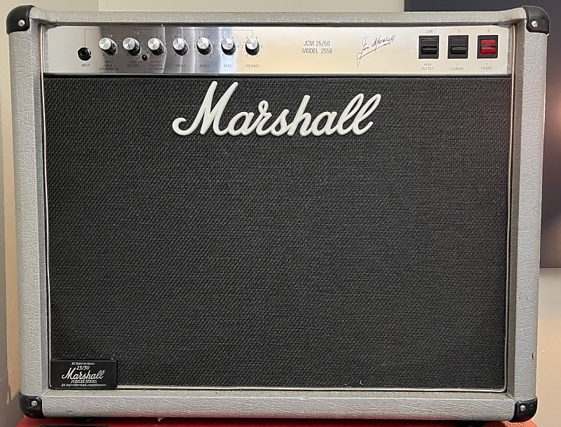 Marshall JCM25/50 2558 Silver Jubilee 2x12 Combo 1987 - Silver