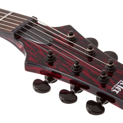 Schecter C-1 Silver Mountain Blood Moon #1475 image 12