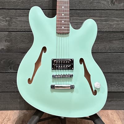 Fender Tom DeLonge Starcaster Semi Hollow-body Electric Guitar Surf Green for sale